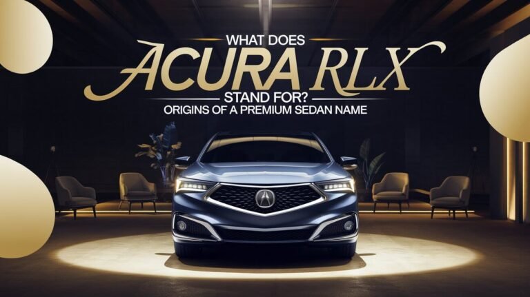 What Does Acura Rlx Stand For