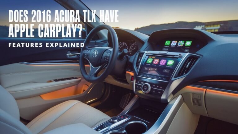 Does 2016 Acura Tlx Have Apple Carplay