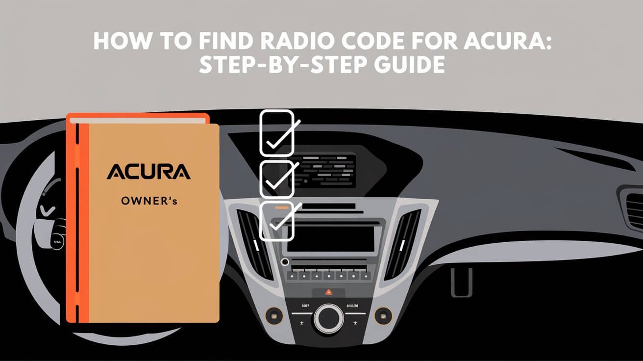 How To Find Radio Code For Acura