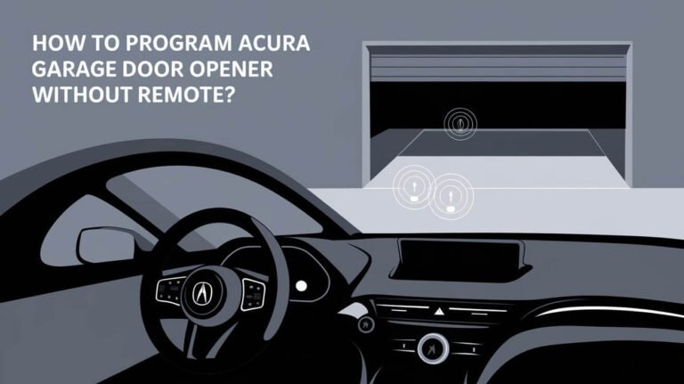 How To Program Acura Garage Door Opener Without Remote